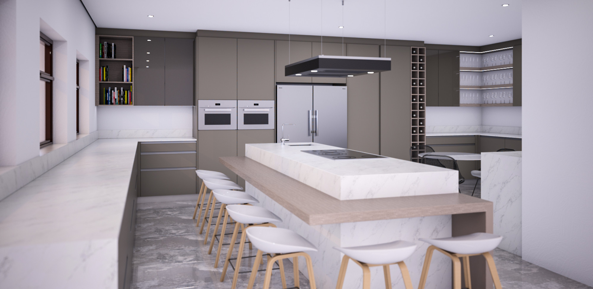 3D Kitchen Render
